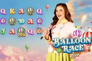Balloon Race live casino game