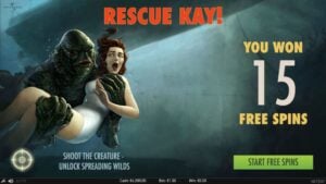 Creature from the Black Lagoon Free Spins screenshot