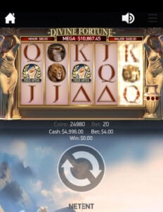 Divine Fortune gameplay screenshot