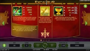 Excalibur Free Spins screenshot