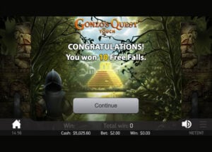 Gonzo's Quest gameplay screenshot