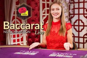 No Commission Baccarat live casino game