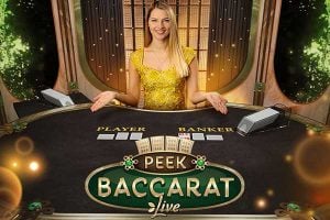 Peek Baccarat live casino game