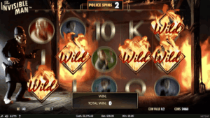 The Invisible Man™ Police Spins bonus feature screenshot