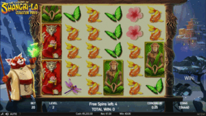 The Legend of Shangri-La: Cluster Pays gameplay screenshot