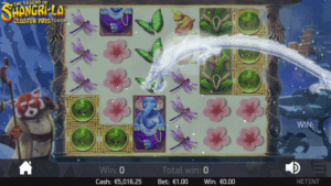 The Legend of Shangri-La: Cluster Pays gameplay screenshot