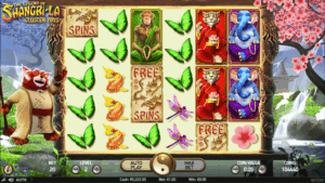 The Legend of Shangri-La: Cluster Pays gameplay screenshot