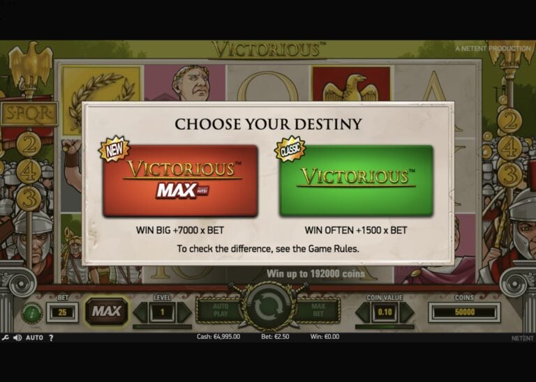 Victorious gameplay screenshot